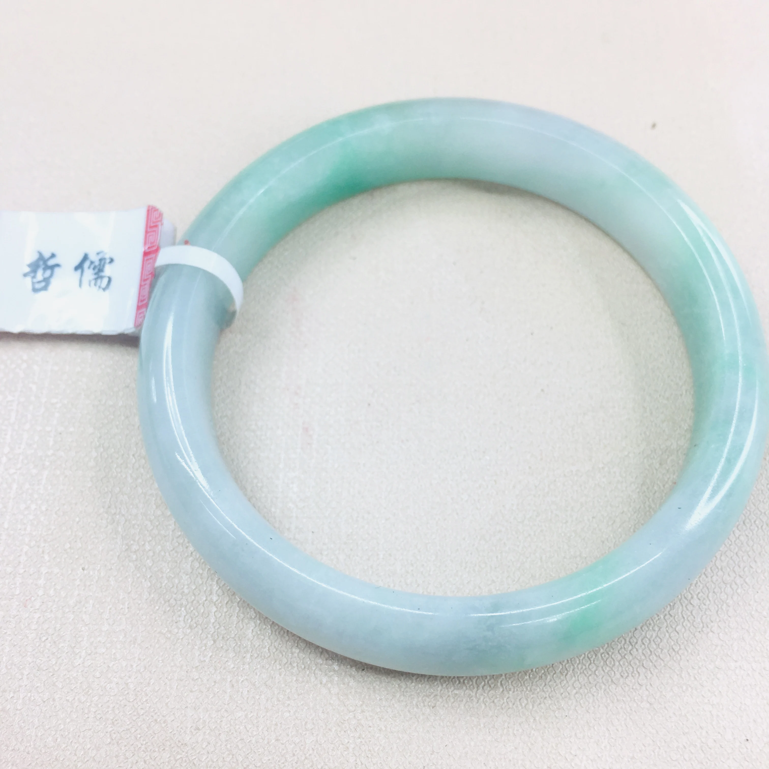 Zheru ювелирные изделия чистый натуральный жадеитовый браслет элегантный фиолетовый 54 62 мм двойной цвет