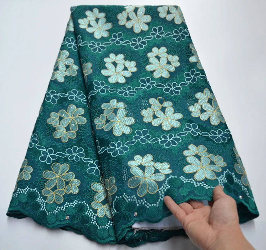 Высокое качество мягкая хлопковая кружевная ткань французское кружево с камнем