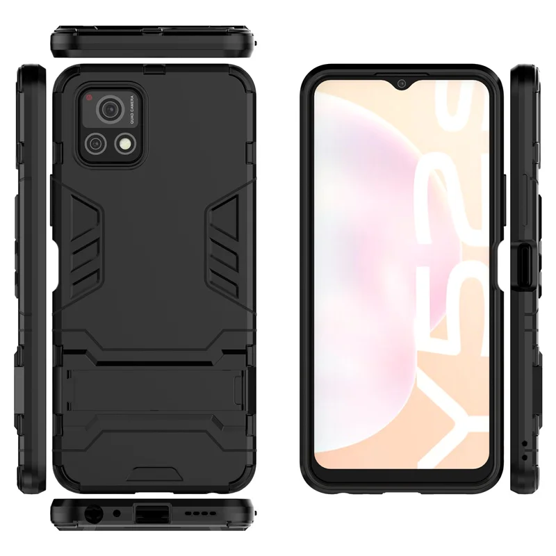 Phone Case For Vivo Y52S Case Shockproof Phone Back Hard Armor Bumper Stand Cover For Vivo Y52S Cover For Vivo Y52S Fundas 6.58