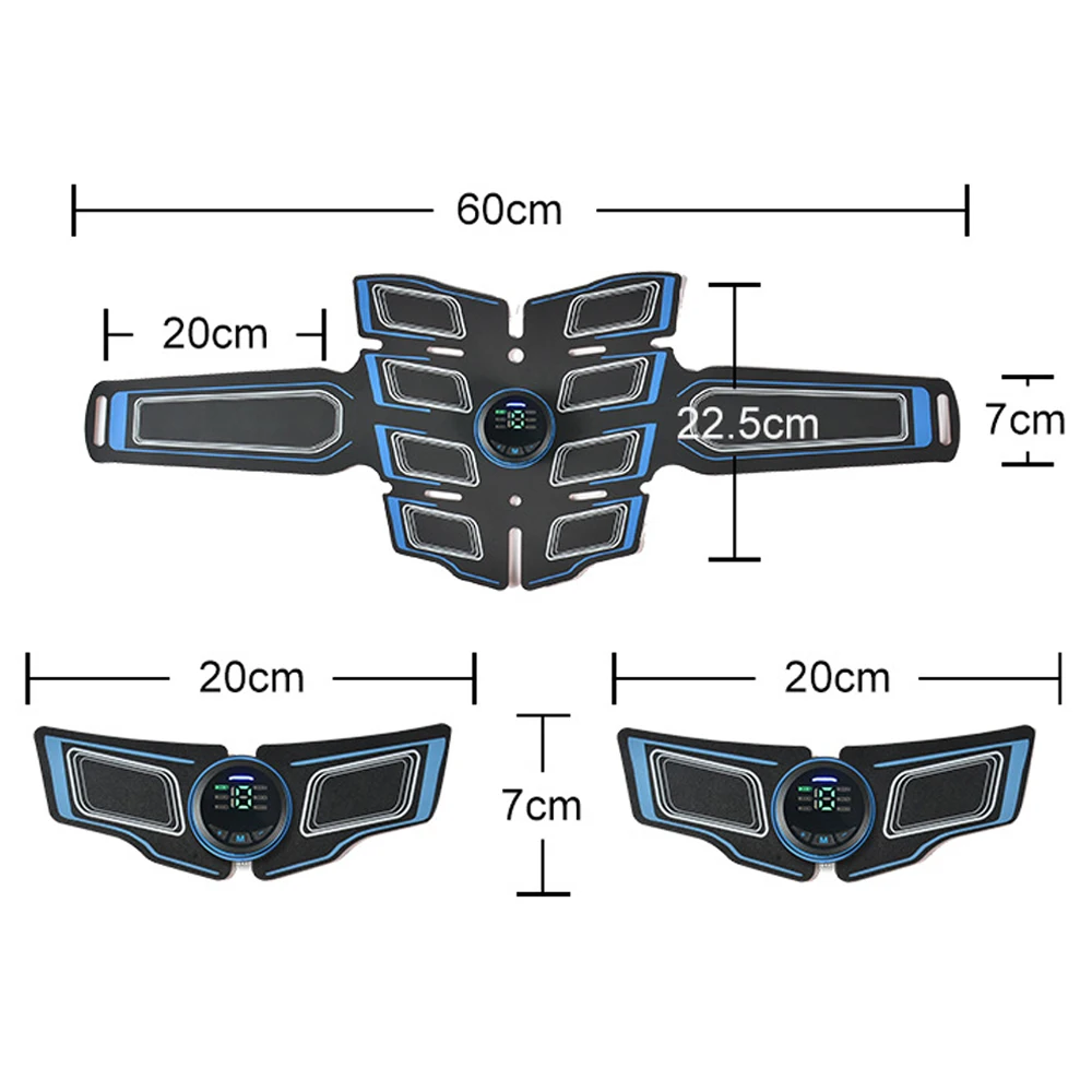

Abdominal Muscle Stimulator Trainer EMS Abs Fitness Equipment Training Gear Muscles Electrostimulator Toner Exercise At Home Gym