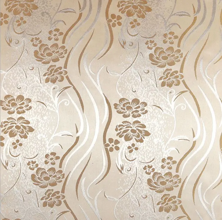 Ткань из жаккардовой парчи с принтом листьев растений для пальто занавесок