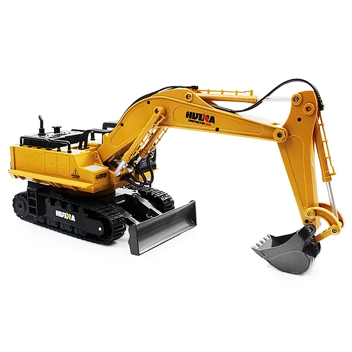 HuiNa 1510 RC Гусеничный автомобиль 11CH 2 4G 1:14 металлический экскаватор зарядка 1:12