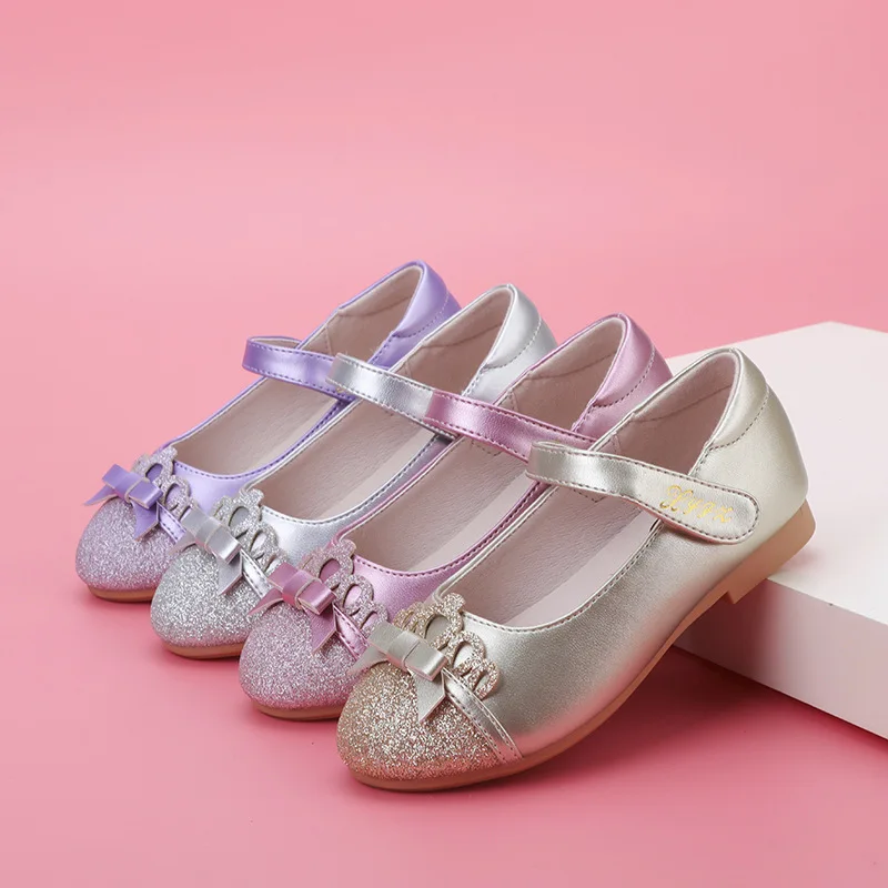 Детская обувь для девочек принцессы на плоской подошве новинка весны 2020 модная
