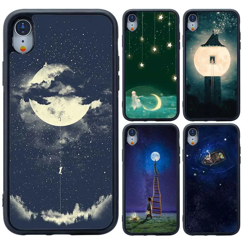 

Case for Iphone 12 Mini Pro Max Starry Sky Illustration Phone Cover for Apple Iphone 11 Pro Max X XS Max XR 7 8 Plus SE 2020