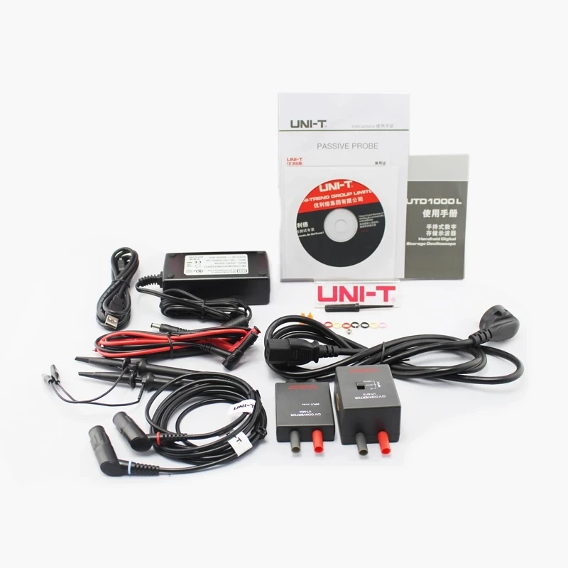UNI T UTD1025CL 3 5 дюймовый портативный осциллограф цифровой Цвет ЖК дисплей 50 МГц