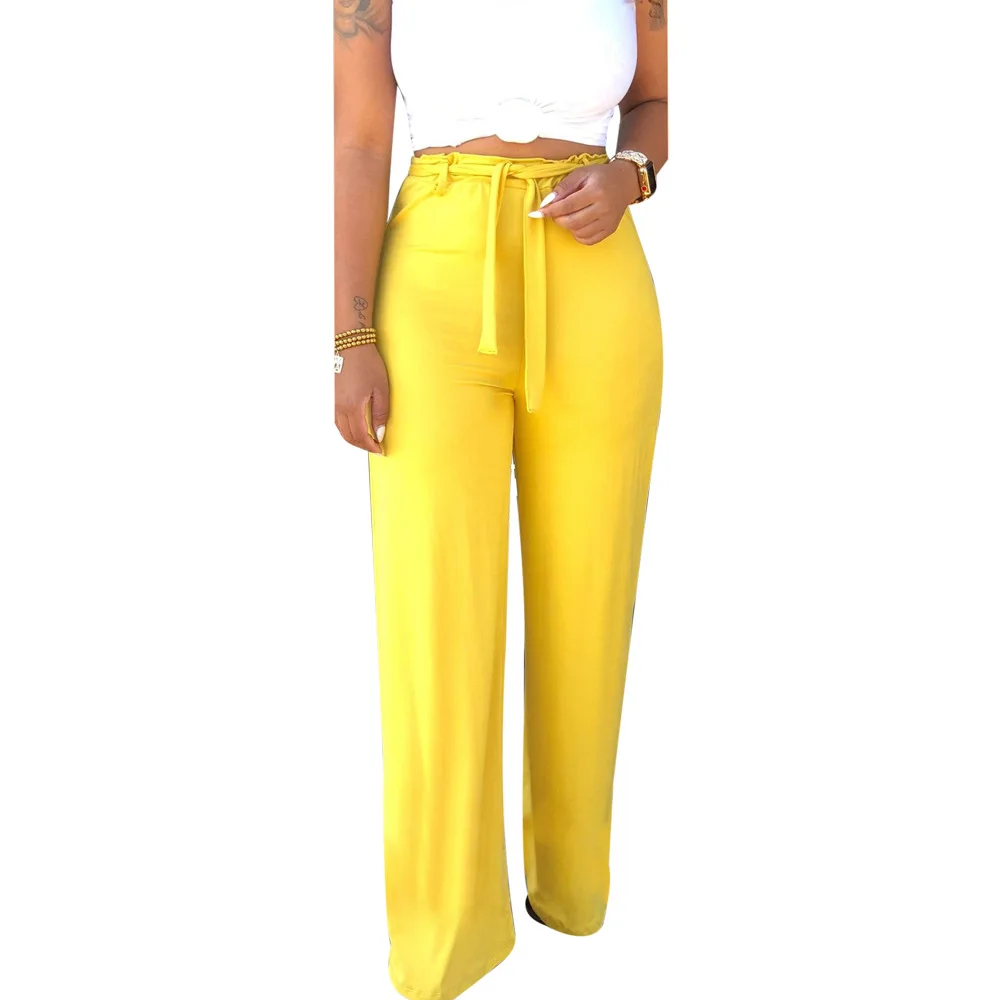 Летние неоновые штаны размера плюс, женские широкие брюки, уличная одежда для женщин, женские спортивные штаны, женские штаны AL039 - Цвет: Цвет: желтый