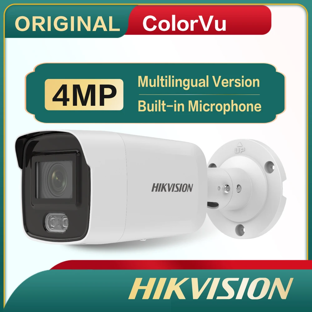 

DS-2CD2047G2-LU Hikvision IP Camera 4 MP ColorVu Strobe Light and Audible Warning Fixed Mini Bullet Network Camera