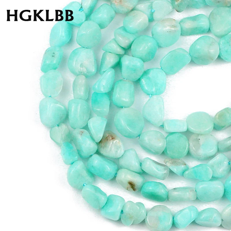 

HGKLBB естественный неправильной формы синий бусы из камня амазонита 4 ~ 8 мм Подвески разделительные бусины для самостоятельного изготовления...