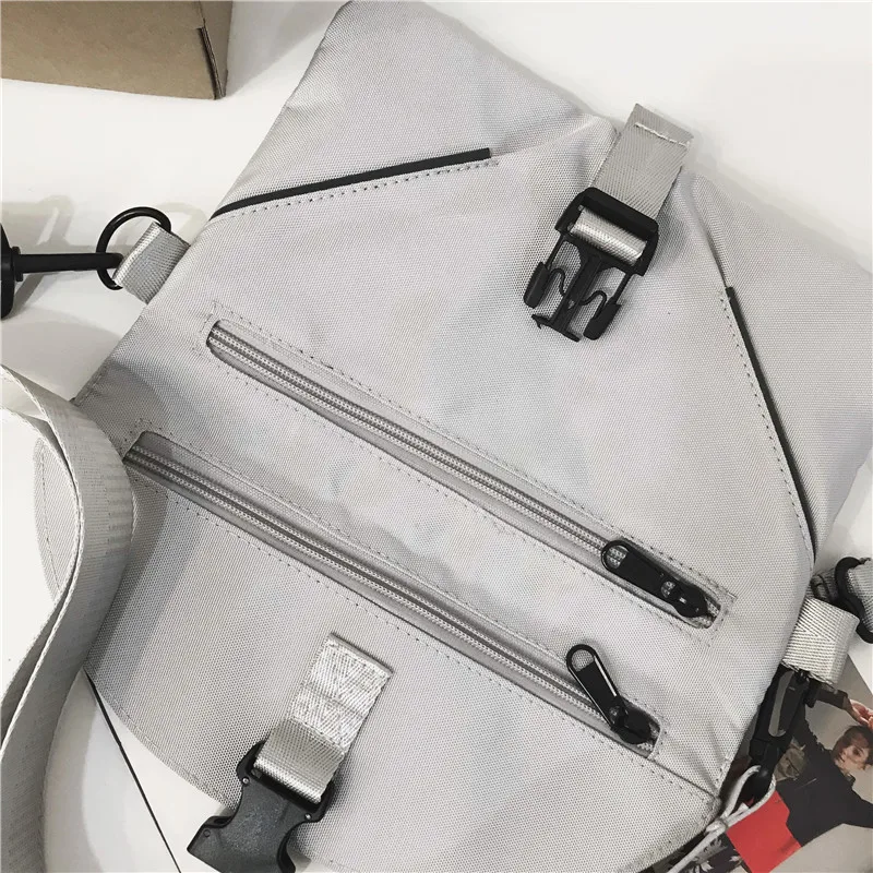 Маленькая квадратная сумка через плечо в стиле хип-хоп Женская дорожная из ткани