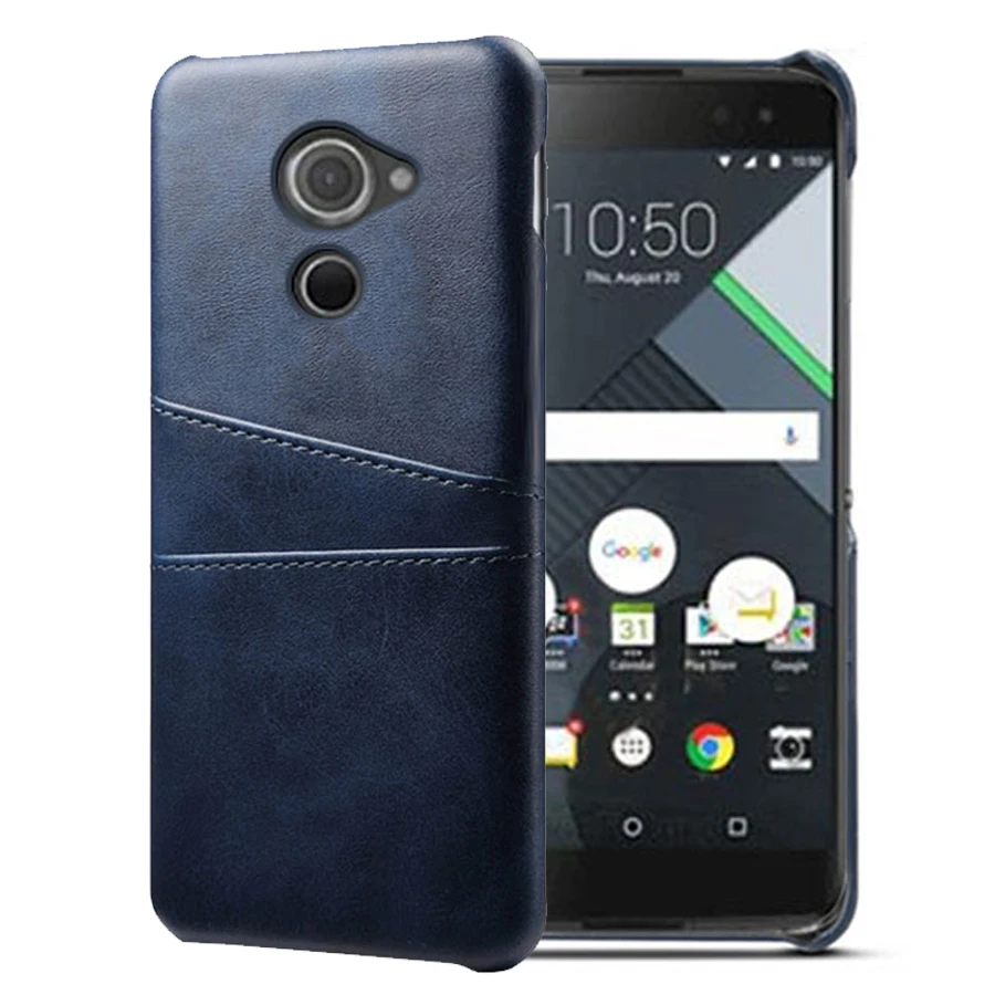 Темно-синий SCK кожаные держатели для телефонов для BlackBerry DTEK60 чехол тонкий гибридный жесткий чехол для телефона - Цвет: Темно-синий