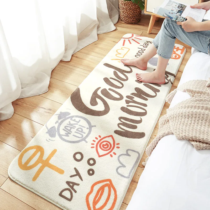 

Cartoon Pattern Non Slip Floor Rug Polyester Fiber Living Room Carpet Bedroom Bedside Rug Home Fashion Decorative tapete de sala