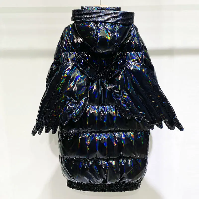 Зимнее женское пуховое пальто куртка пуховик средней длины для женщин Новое