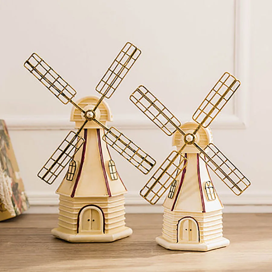 Творческий дом Ретро ветряные мельницы Копилка Сейф для денег Детская Банк