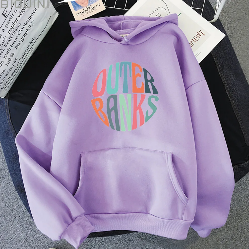 

Outer Banks Hoodie 2021Letter Printing Sweatshirt Women Harajuku Morandi Long Sleeve Casual TV Series Autumn Winter Fashion Tops