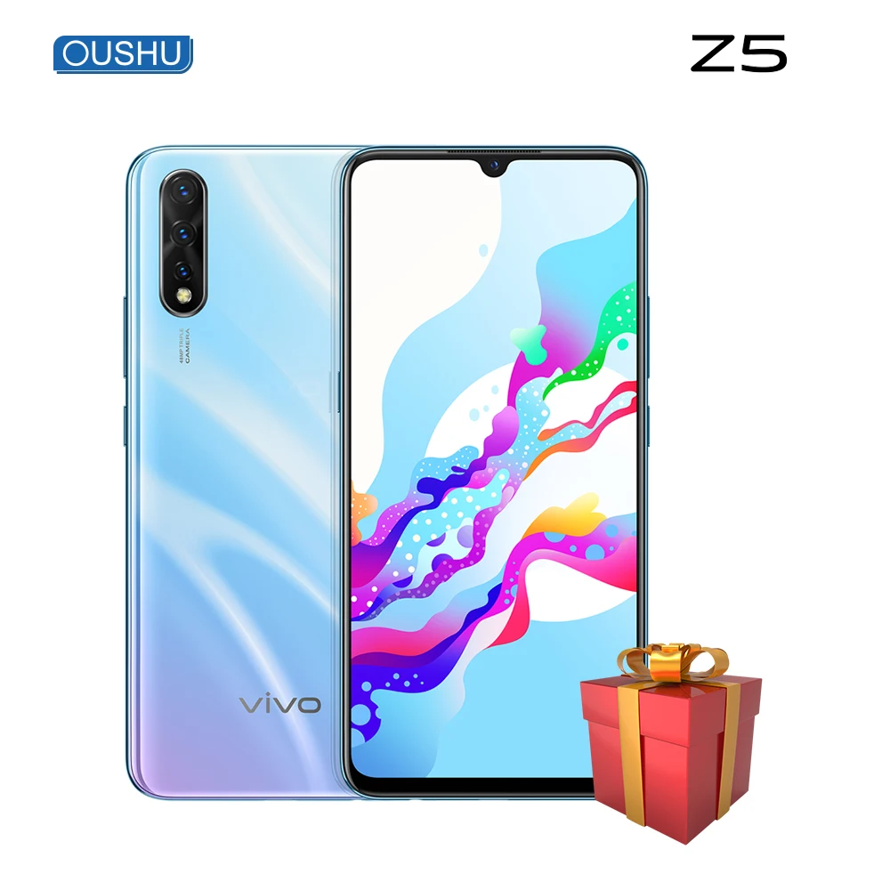 Оригинальный vivo Z5 Amoled экран Celular Snapdragon712 48MP + 32MP камера 8G128G 4500 мАч большая батарея 22