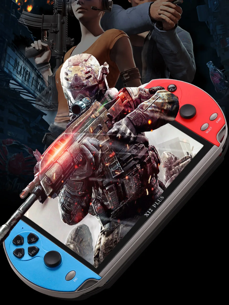 Игровая консоль X12 Plus 7 дюймов 16 ГБ 1000 игр | Электроника