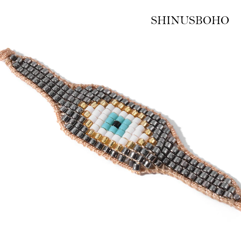 

Lucky Charm Evil Eye Bracelet Miyuki Bracelets Boho Jewelry For Women Pulsera Gift Handmade Glass Beads Bohemian Armband
