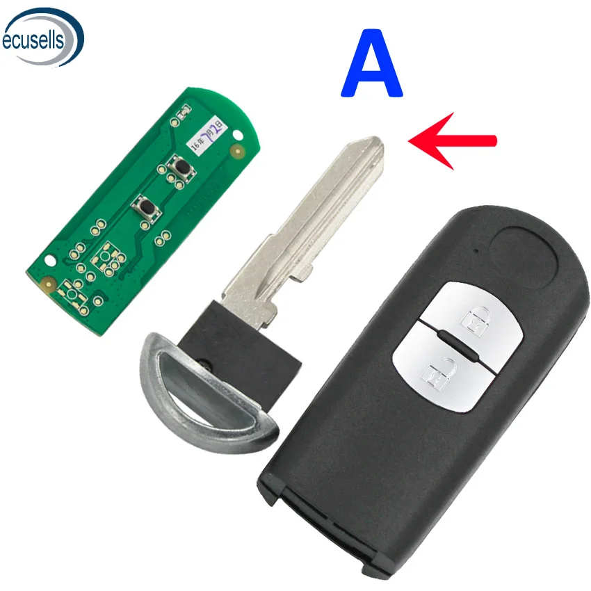 Запасной смарт-дистанционный ключ-брелок от машины 433 МГц с чипом 49 подходит для