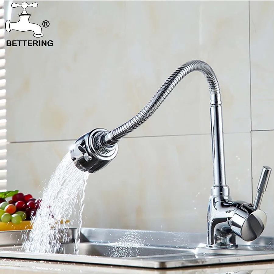 Универсальный семейный смеситель кухонный кран из нержавеющей стали для
