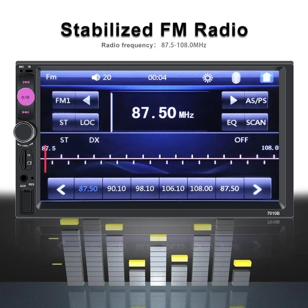 Автомобильный мультимедийный плеер 7010b Авто радио автомобиль 2 Din Авторадио 7 &quotHd