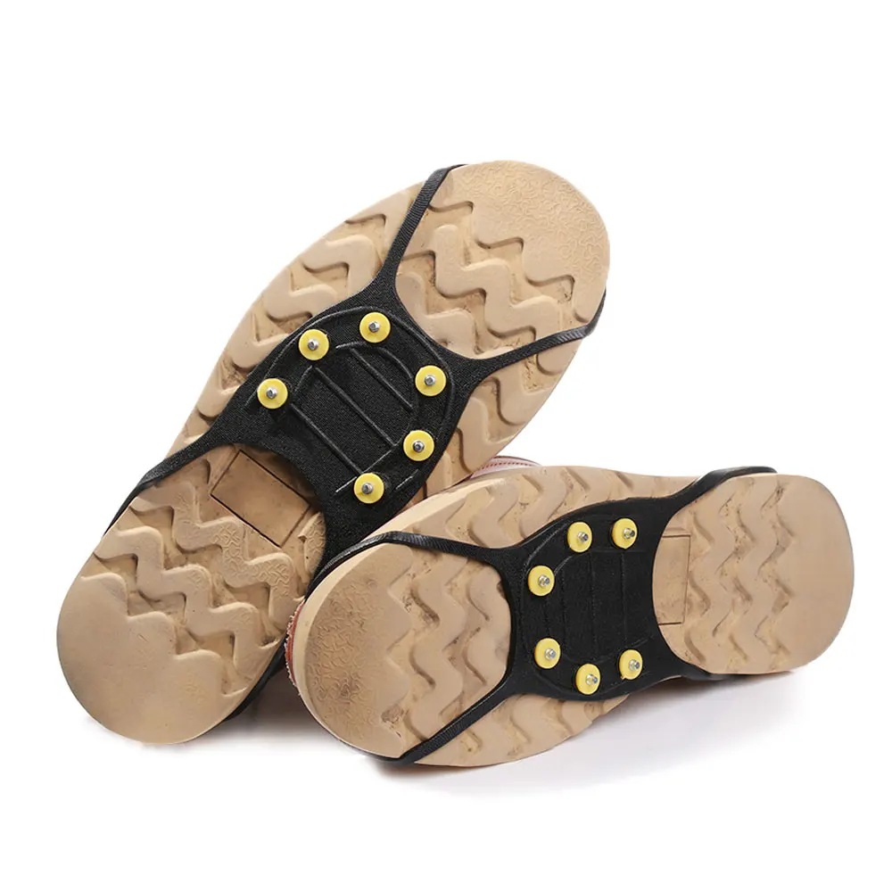 Шипы для льда 1 пара Нескользящие обуви мужчин и женщин зажимы с 6 зубьями