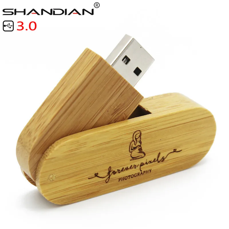 USB-флеш-накопитель SHANDIAN деревянный портативный с логотипом на заказ 4/8/16/32/64 ГБ |