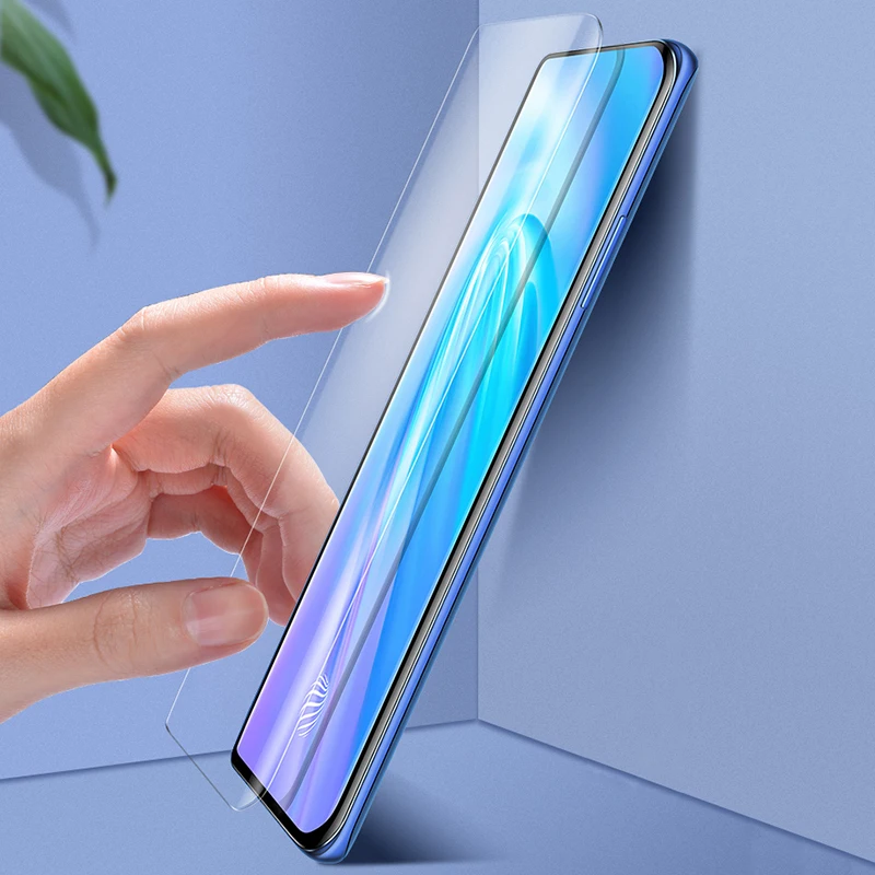 9H изогнутое прозрачное полное покрытие жидкое УФ Клей закаленное стекло для Vivo Nex