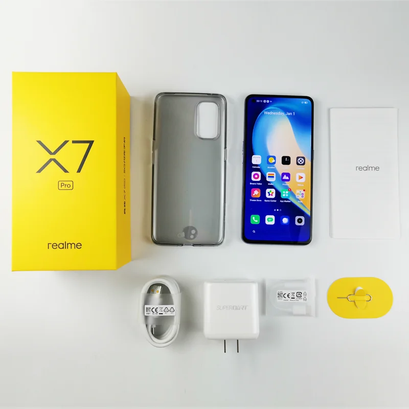Realme X7 Pro смартфон на 8 ГБ 128 5G 6 4 дюйма 120 Гц AMOLED экран 64 мп камеры 4500 мАч 65 Вт быстрое