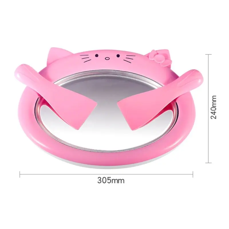 

Cartoon Mini Ice Cream Maker Fried Yogurt Machine Summer Cool Ice Cream Maker Ice Cream Roller Rolling Machine For Kids Children