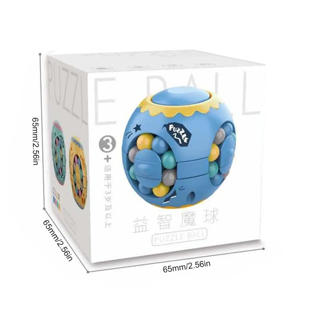 

Creative Magic Cube Little Magic Beans Rotating Cube Fidget Sensory Toy Colored Bead Puzzle Rotating Cube Decompression Toy