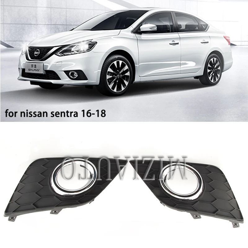 

MIZIAUTO бампер противотуманные фары рамка Крышка для Nissan Sylphy Sentra 2016 2017 2018 рамка фары отделка Левая Правая сторона