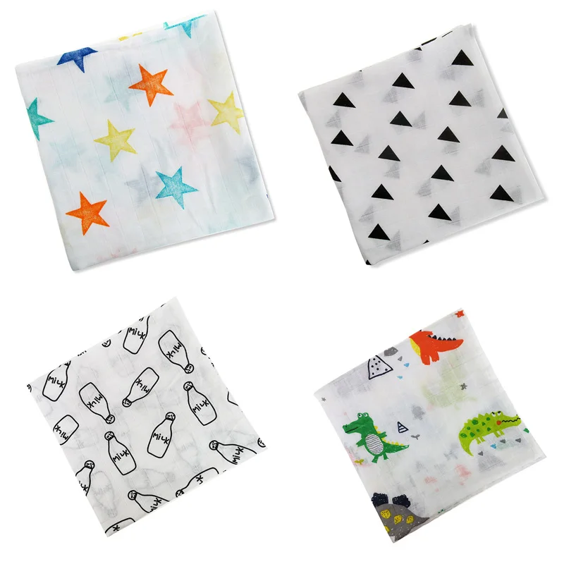 Новое хлопковое детское одеяло мягкое из органического хлопка для новорожденных