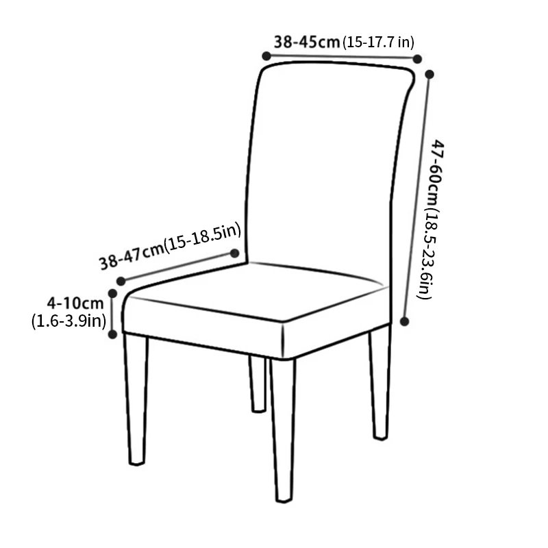 

Spandex Chair Cover Jacquard Chair Covers for Dining Room Slipcovers Case Elastic Seat Cover for Kitchen Bouquet Home Decor