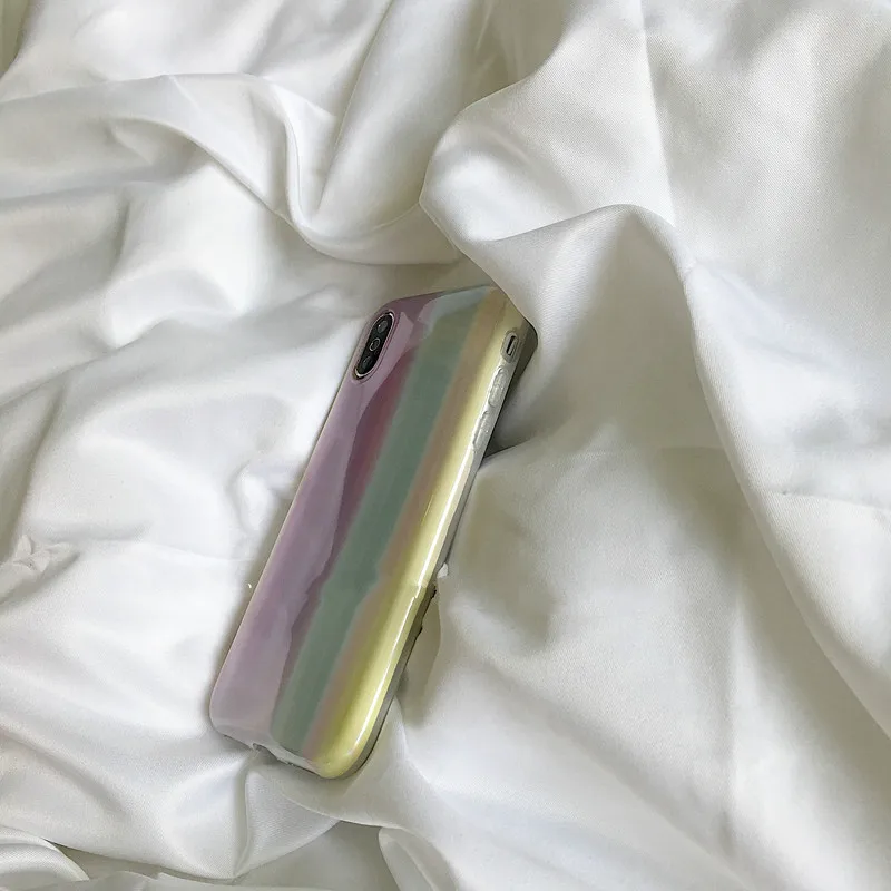 Фанаты применимые к подаркам для девочек лазерные радужные Чехлы мягкий чехол