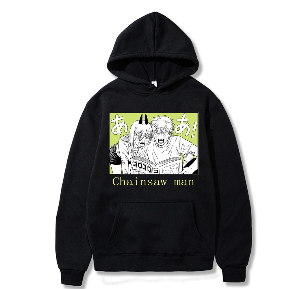 

Chainsaw man Printed Hoodie Woman Cute Harajuku Casual Hoodies Fashion Lace-up Women Hoody