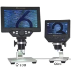 Микроскоп G1200G600 с ЖК-дисплеем 74, 3 дюйма, непрерывный зум, электронная HD цифровая камера, портативный микроскоп, 1 шт.