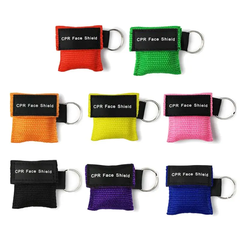 

15Pieces CPR Key Chain Emergency CPR Face Shields for First Aid or AED Training