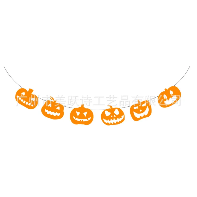 

3m Halloween Banner Pumpkin Party Witch Bat Party Skull Spider Ghost Theme Parti DIY Happy Halloween Party Decor For Home 2021