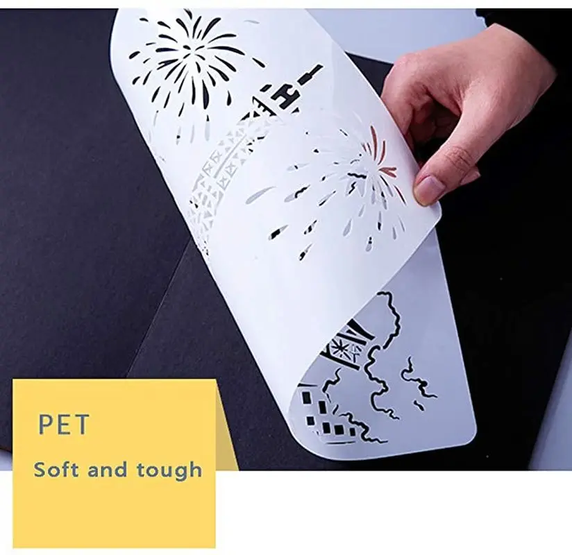 A4 Painting Stencils for Canvas World's Historic Sites/Landmark Architecture Series Eiffel Tower London Bridge Big Ben etc. |