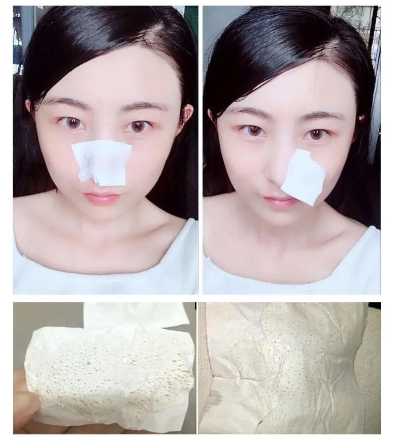 50 шт. наклейки для удаления черных точек на носу |