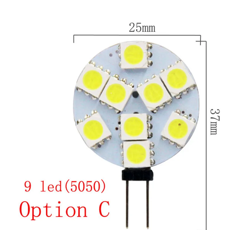 

Сум Bulbs G4 5050 SMD LED лампа 12В теплый/холодный свет