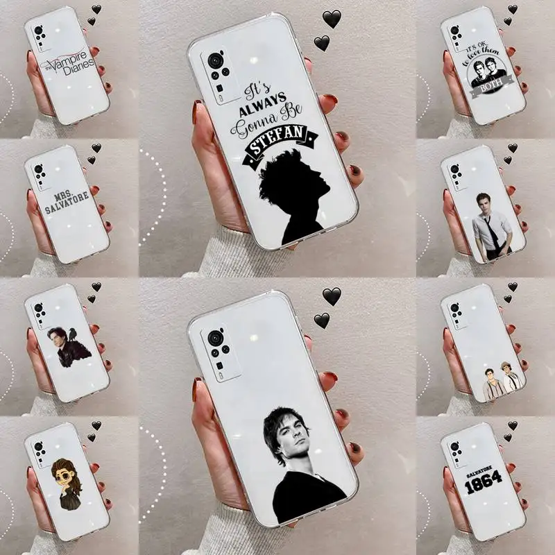 

The Vampire Diaries Phone Case Transparent For VIVO S 9 7 6 IQOO NEO 7 5 3 Z3 Z1 X E pro Soft TPU Clear Mobile bags