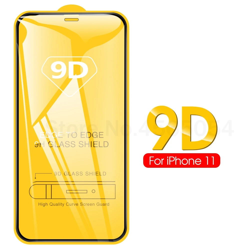 9D закаленное стекло для iphone XS MAX XR X 11 pro max Защитное Полное покрытие защита экрана |