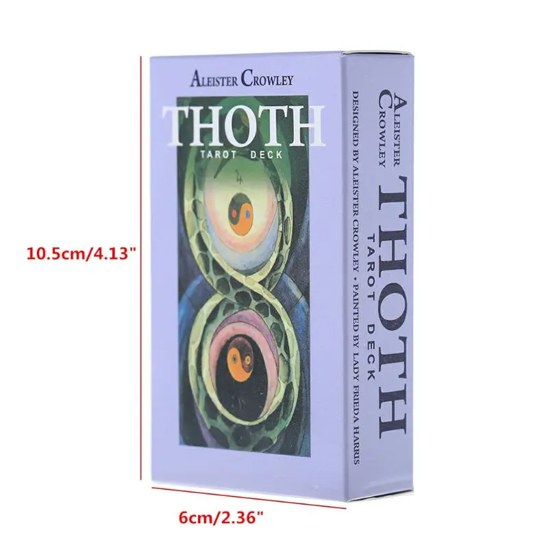 

Thoth Tarot 78 Cards Deck Mysterious Divination Oracle Playing Card Family Party Board Game