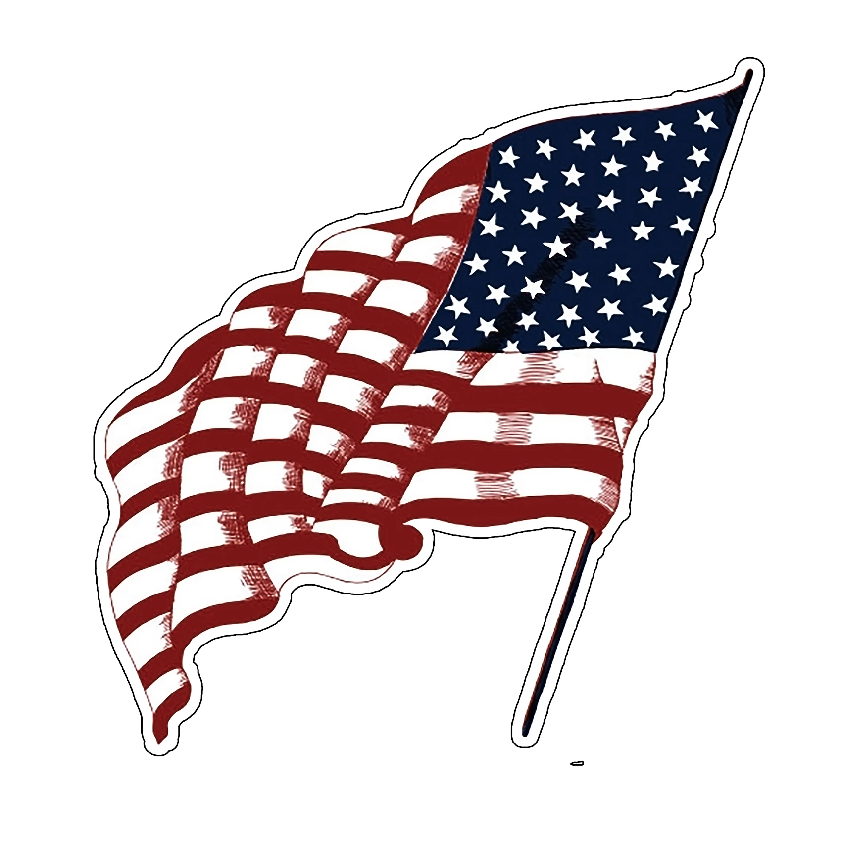 

US Flag Motorcycle sticker Reflective Car Sticker Decal