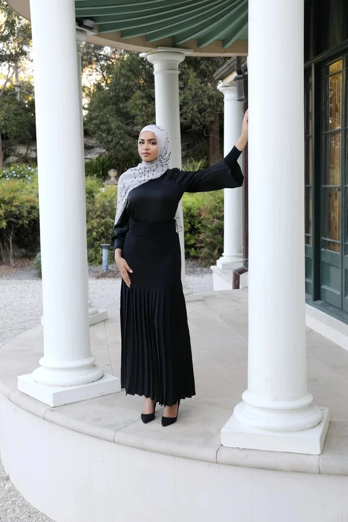 Faldas Mujer Moda плиссированные юбки платье с высокой талией мусульманская