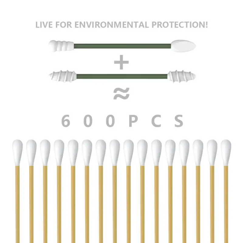 Многоразовые ватные палочки 2 шт./4 шт./кор. двусторонние тампоны для очистки лица