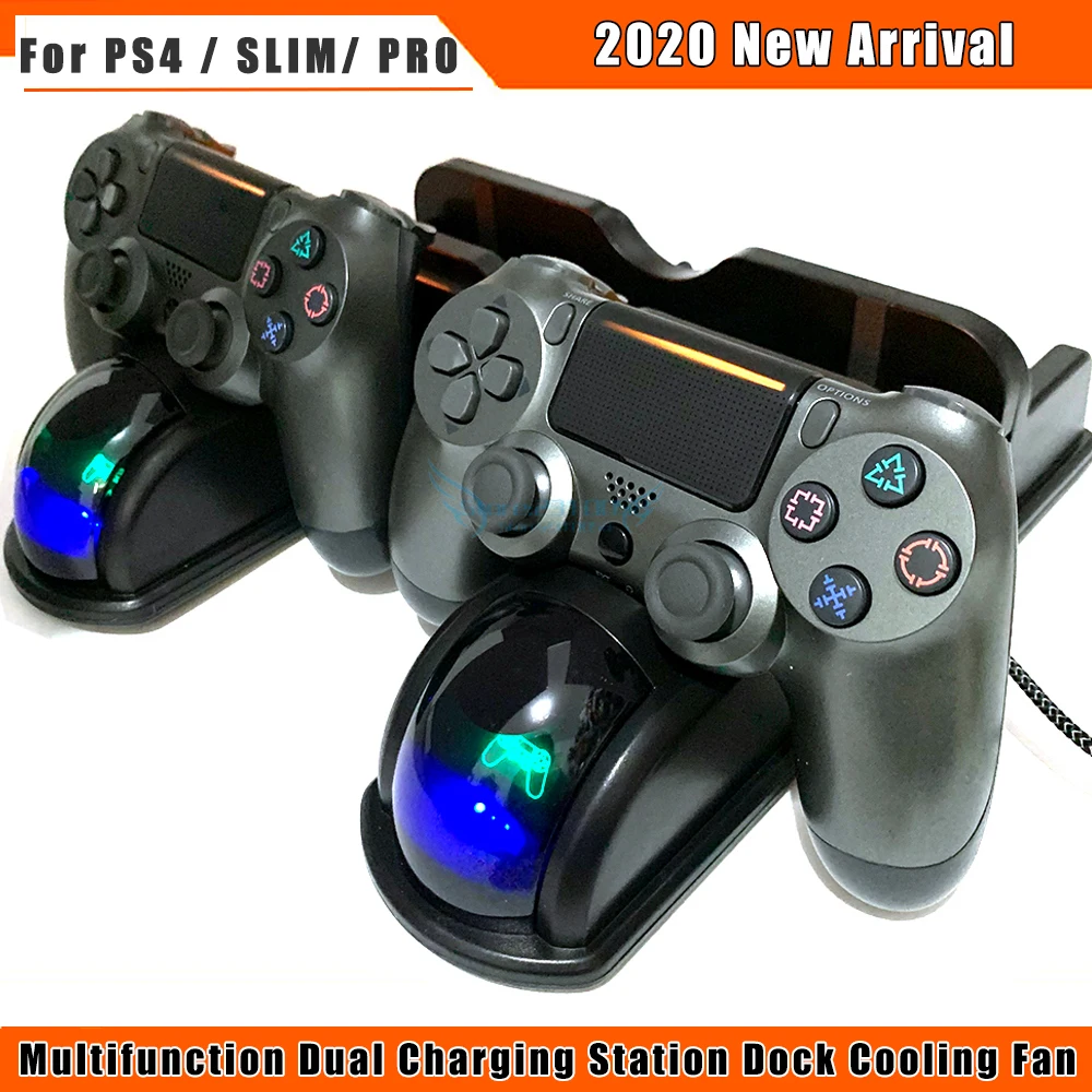 Многофункциональная двойная зарядная станция 3 в 1 вентилятор охлаждения док