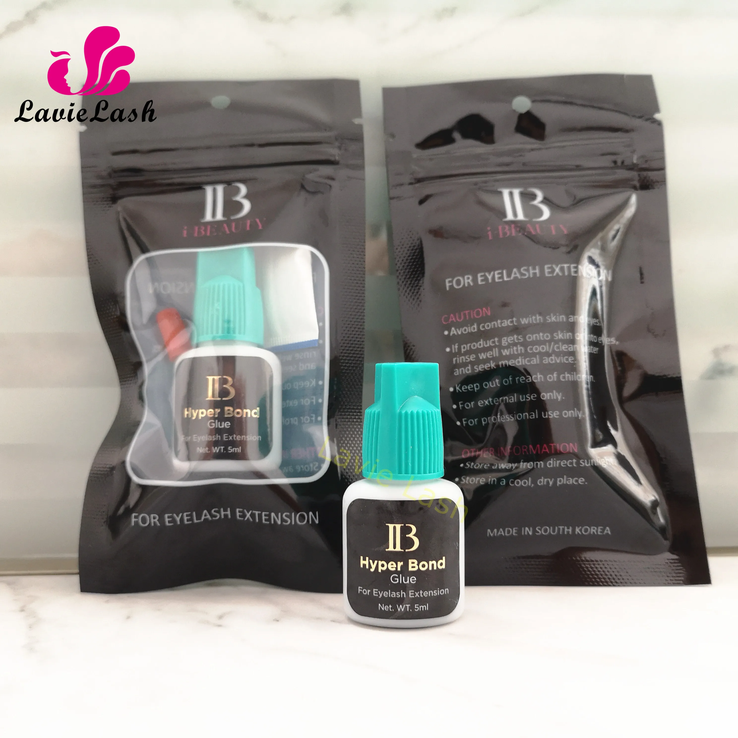 Клей для наращивания ресниц 4 бутылки Корея IB Ibeauty Hyper Bond 0. Быстрая сушка последние