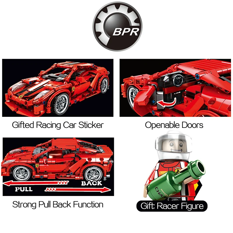 603 шт. Детский конструктор Железный гоночный автомобиль | Игрушки и хобби